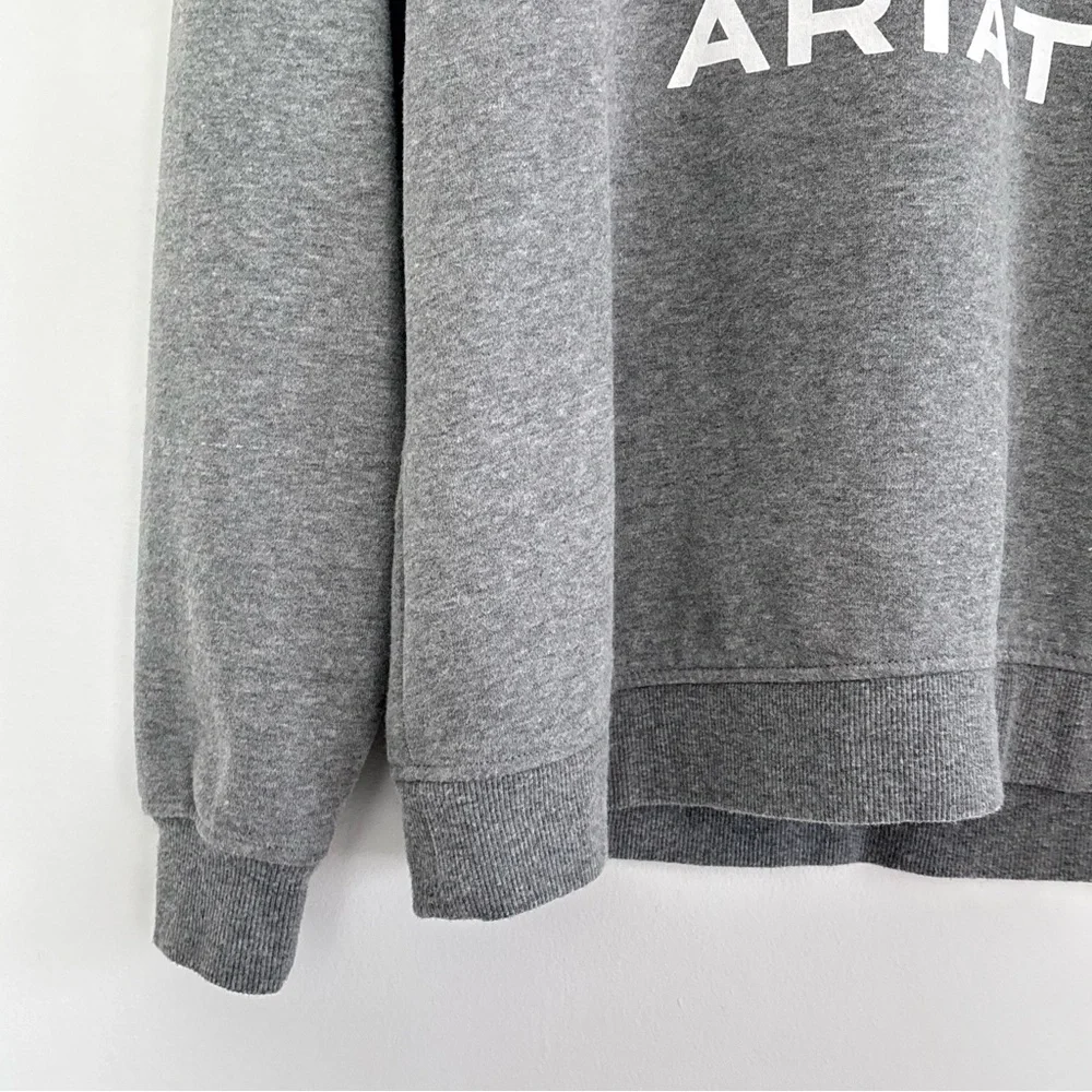 Ariat Women’s Floral Sweatshirt Size Small Casual Cozy Fleece Lined Neutral G17 - Picture 6 of 13